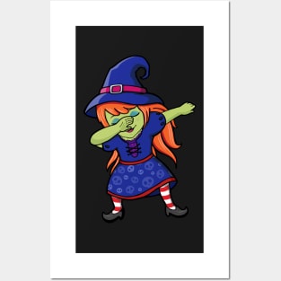 Dabbing Redhead Witch Posters and Art